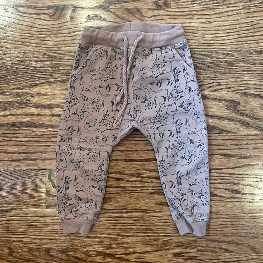 rylee & cru woodland sweat pants. 12-18m